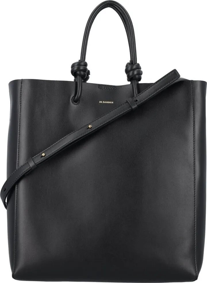 Jil Sander Giro Logo Printed Medium Tote Bag