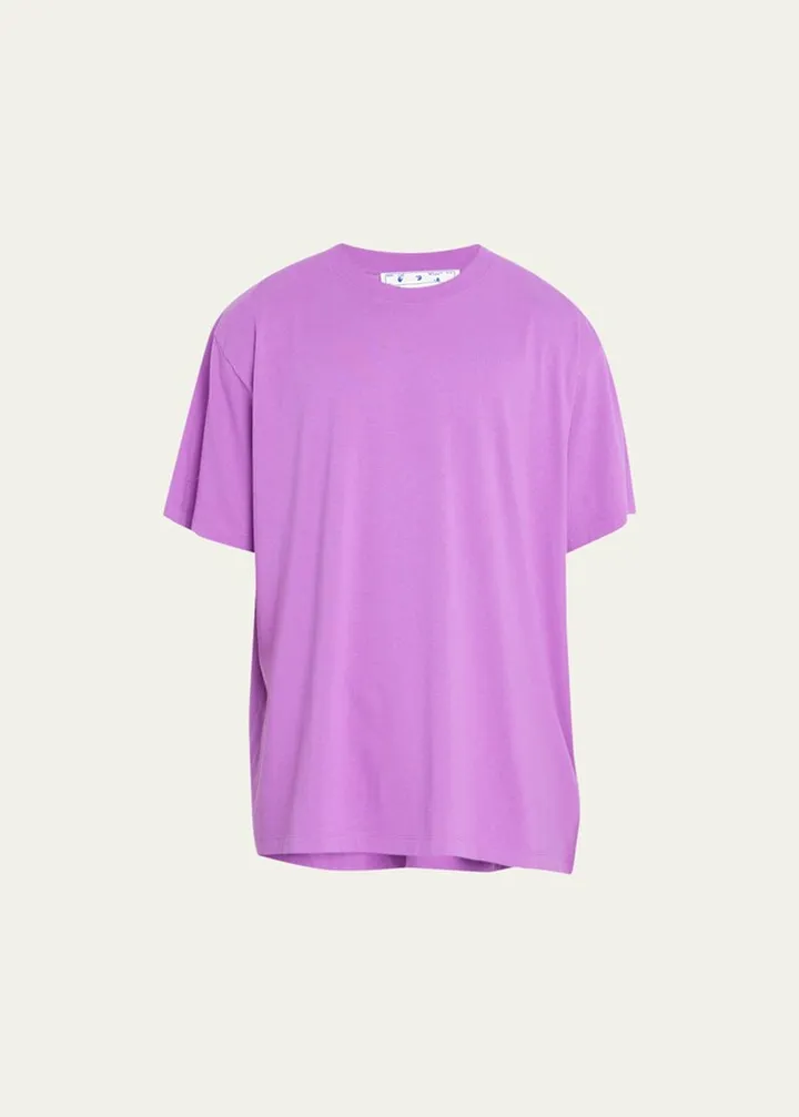 Men's Tonal Diagonal Oversized T-Shirt