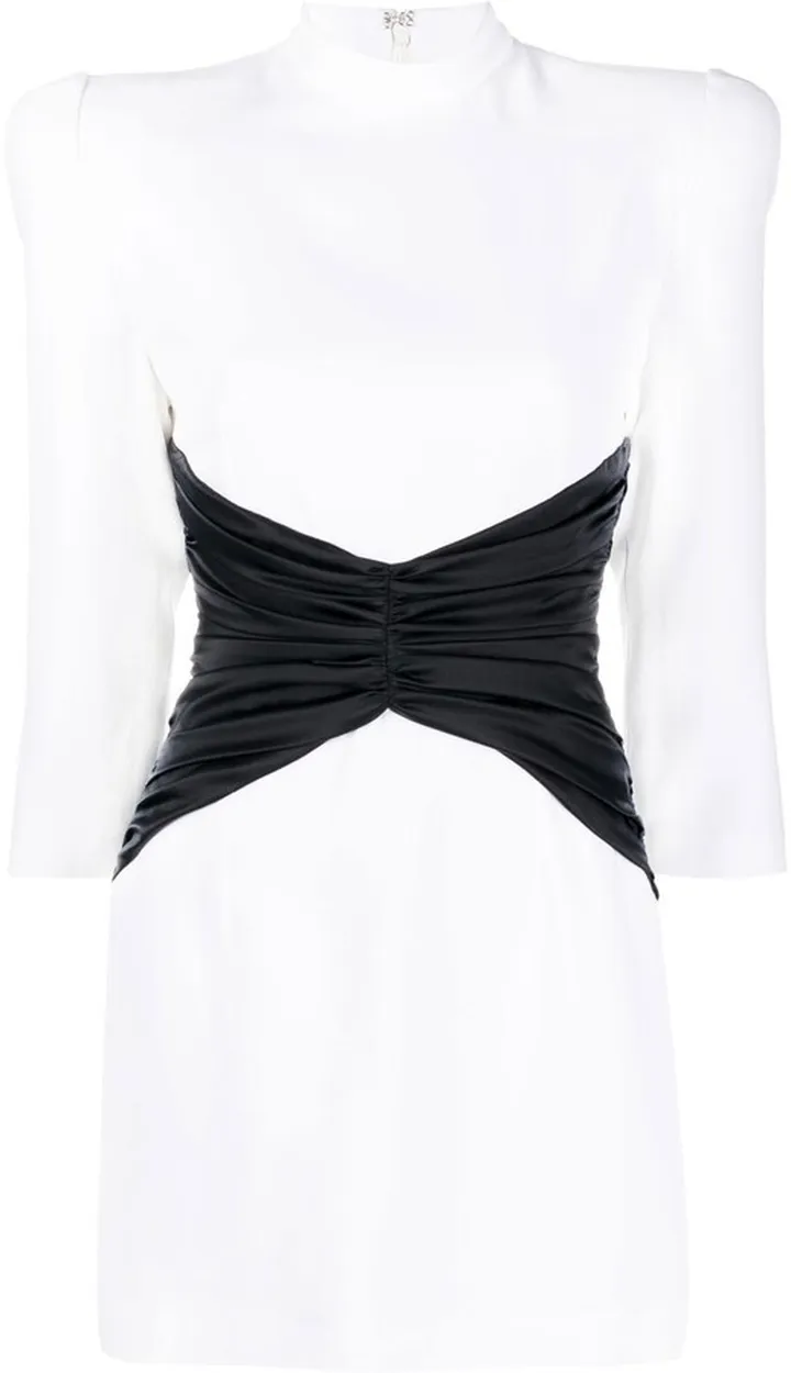 Corset Detail Structured Dress