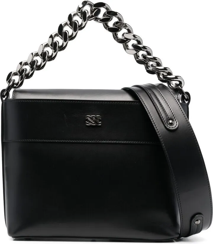 Chain-Handle Tote Bag