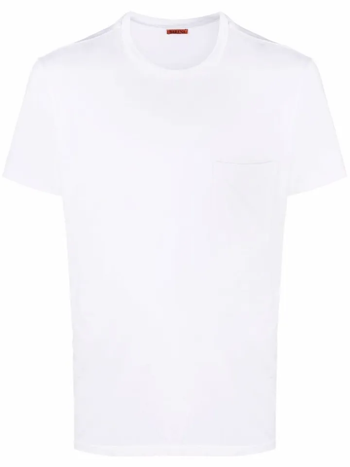 chest-pocket crewneck T-shirt