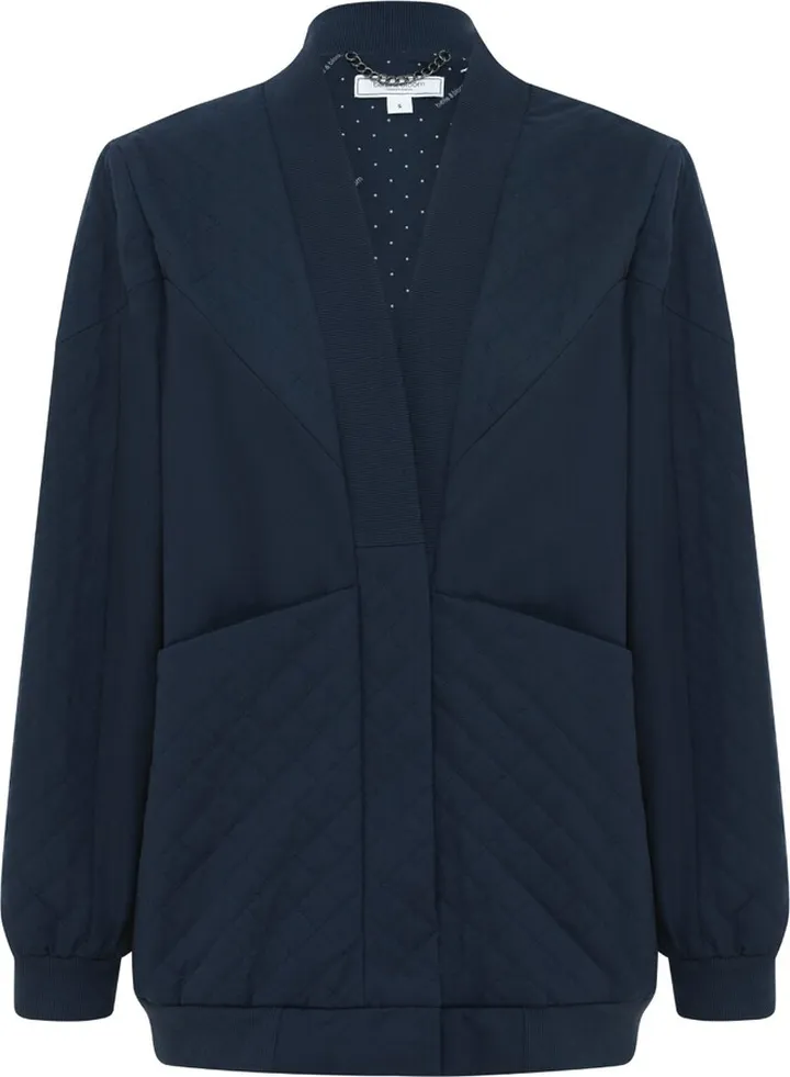 Belle & Bloom - Over It Quilted Bomber - Navy