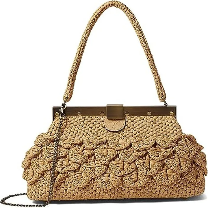 Patricia Nash Ferrara Frame (Natural) Handbags