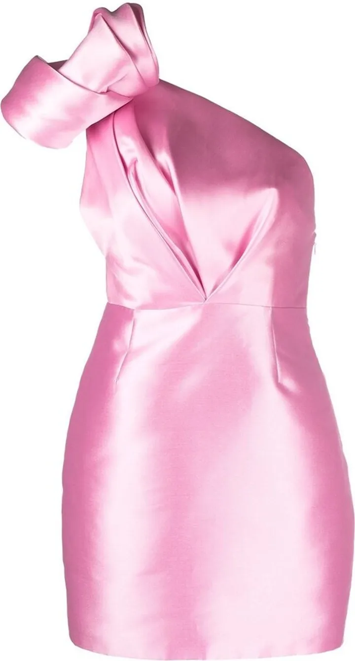 Asymmetric bow dress