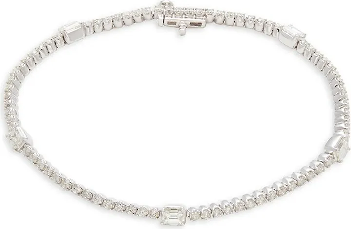14K White Gold & 2.75 TCW Diamond Tennis Bracelet