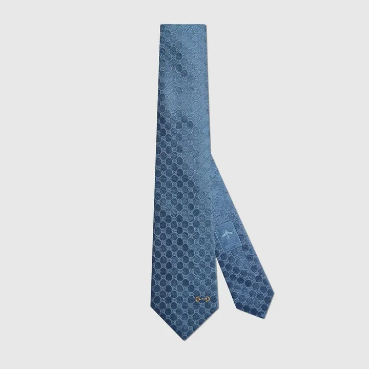 GG silk jacquard tie