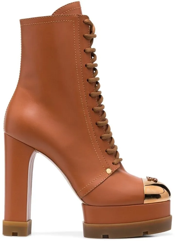 Lace-Up Leather Boots