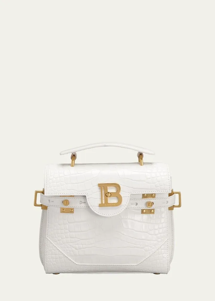 BBuzz 23 Croc-Embossed Calfskin Crossbody Bag