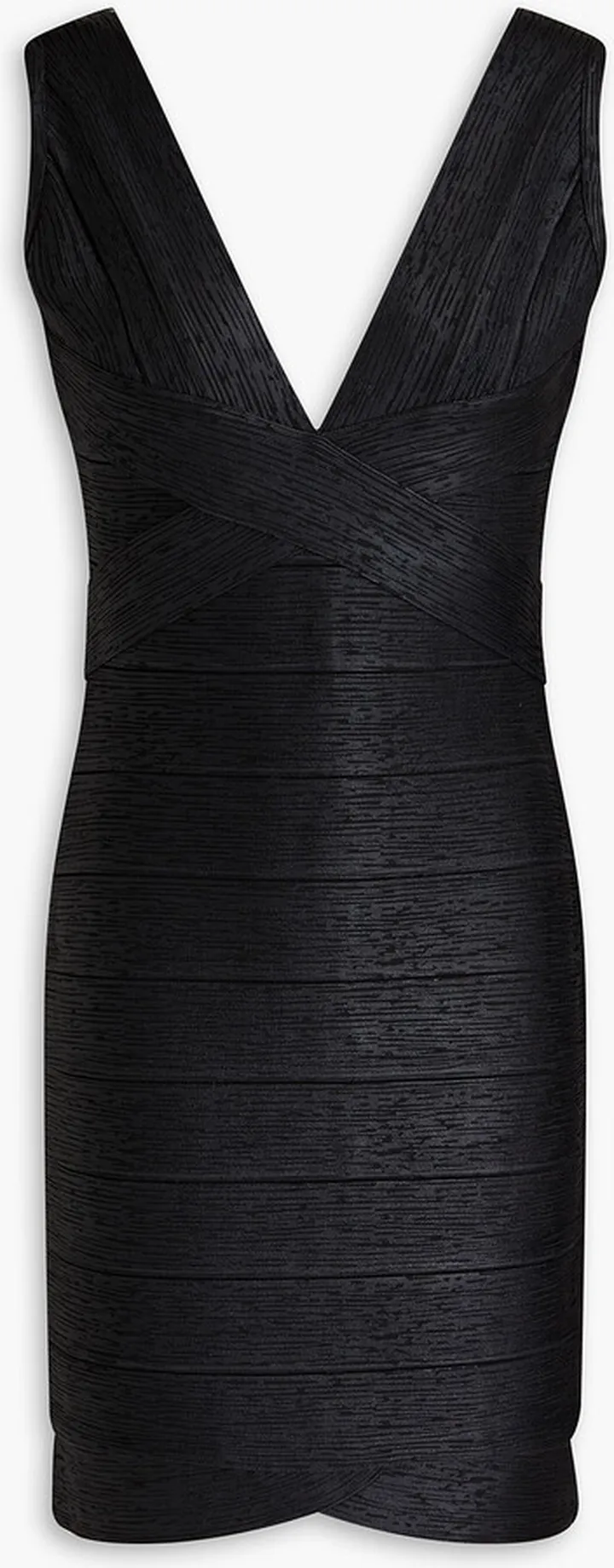 Coated bandage mini dress