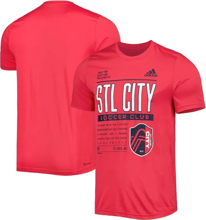 Men's adidas Red St. Louis City Sc Club Dna Performance T-shirt