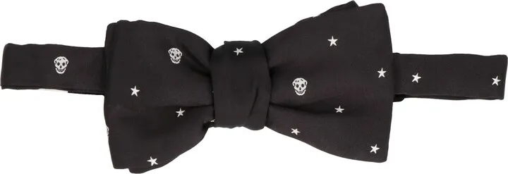 'strass & Skull Bow Tie