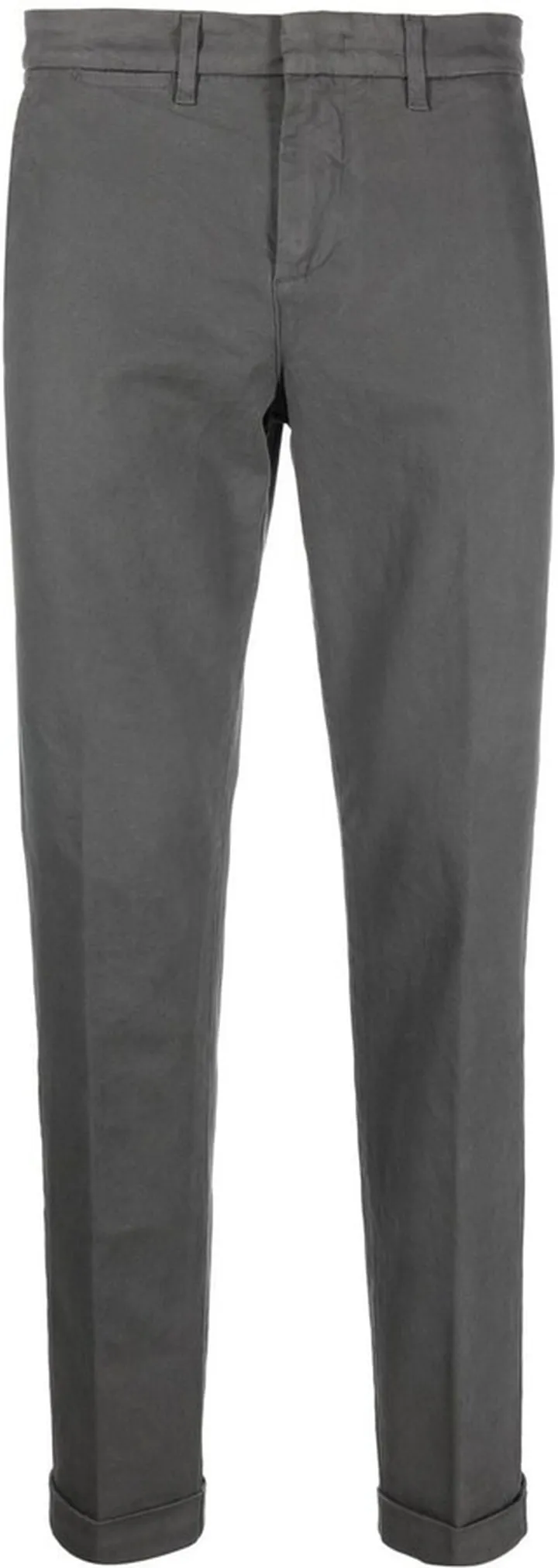 Mid-Rise Straight-Leg Trousers