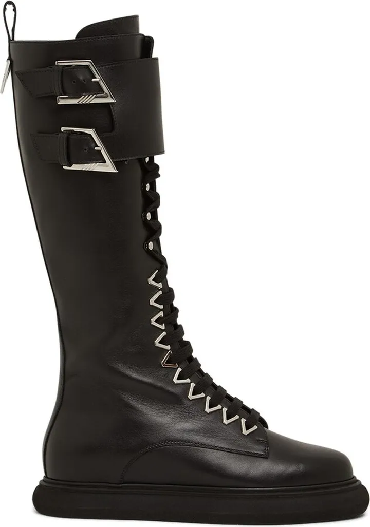 20mm Selene leather combat boots