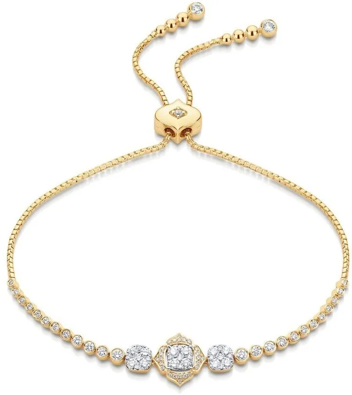18kt yellow gold Leela bolo diamond bracelet