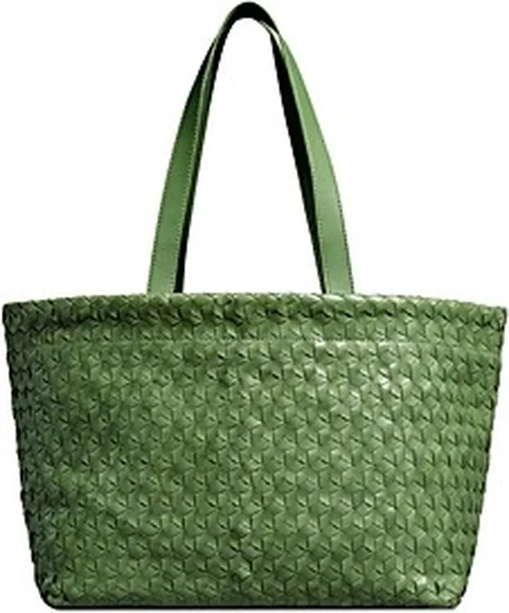 Madewell Large Woven Leather Tote