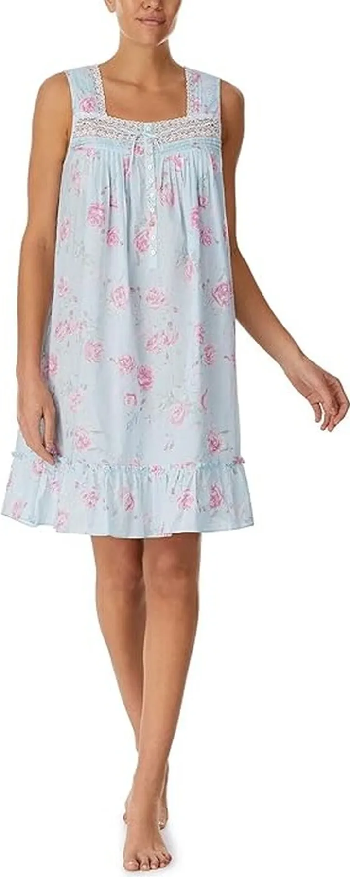 Eileen West Sleeveless Chemise (Whimsical Rose) Women's Pajama