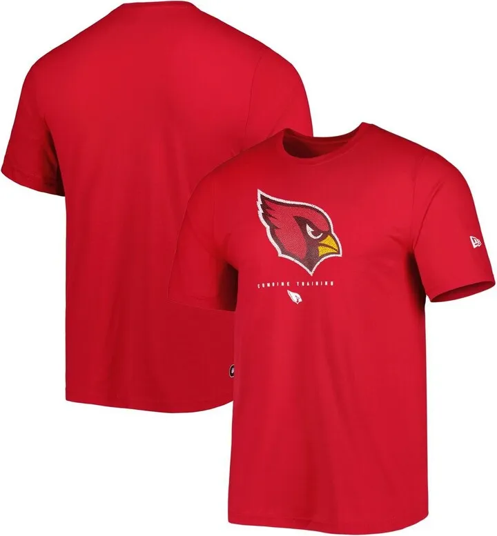 Men's New Era Cardinal Arizona Cardinals Combine Authentic Ball Logo T-shirt