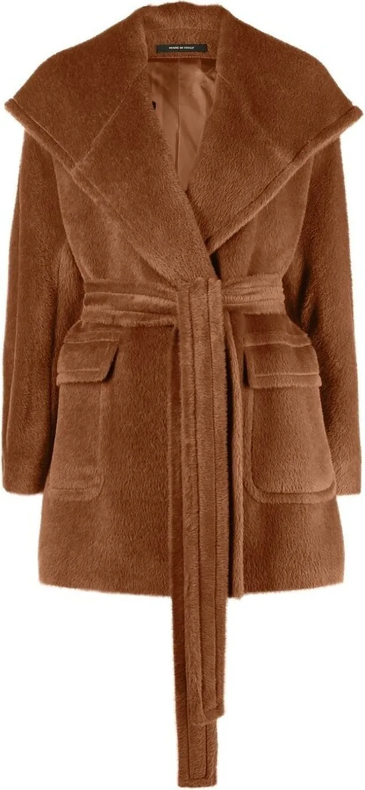 Double-Breasted Shearling Jacket