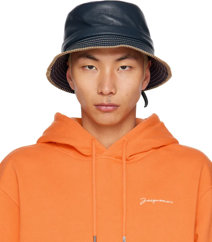 Jacquemus Navy 'Le Bob Mentalo' Hat