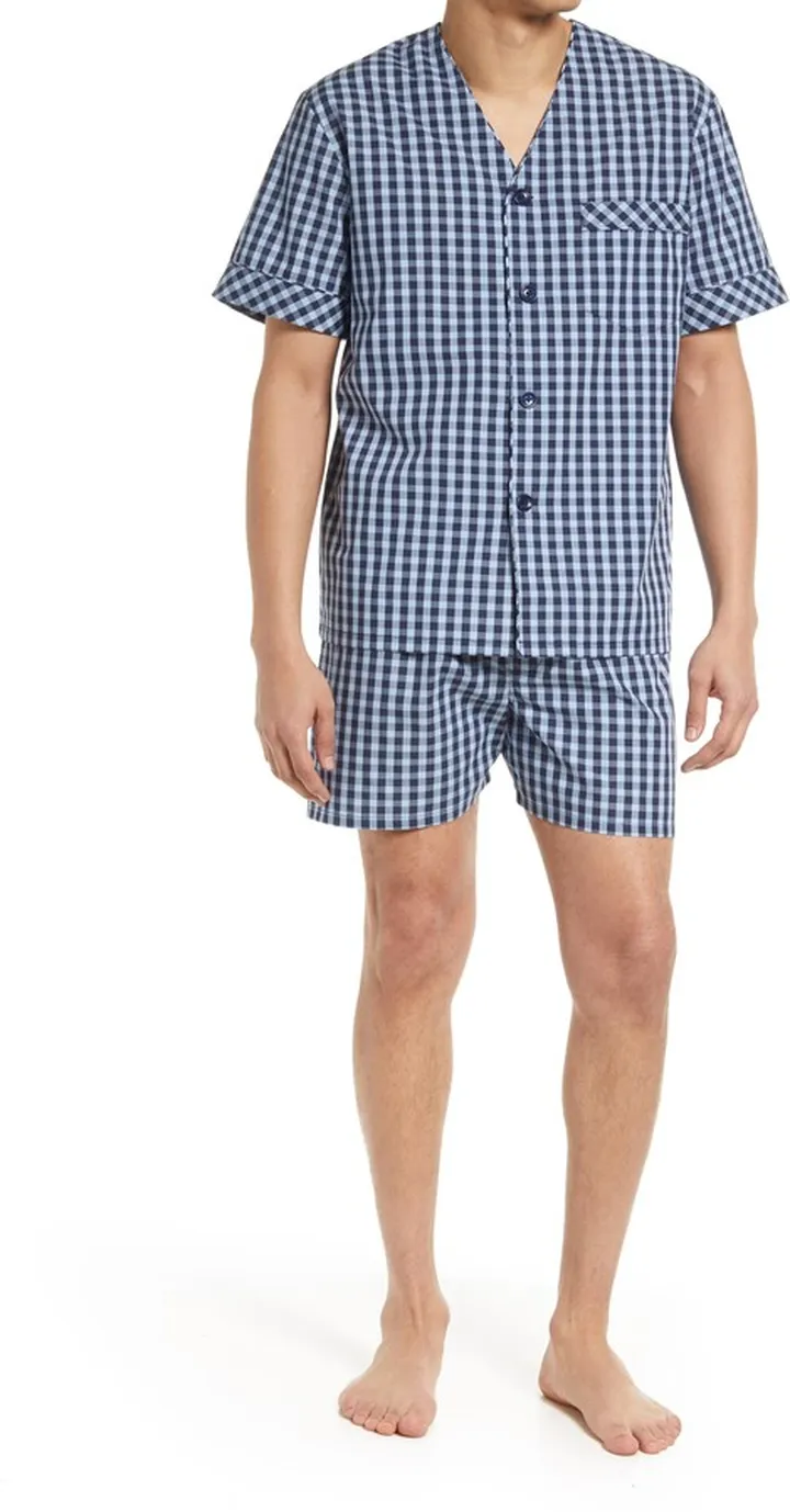 Brighten Up Easy Care Cotton Blend Shortie Pajamas