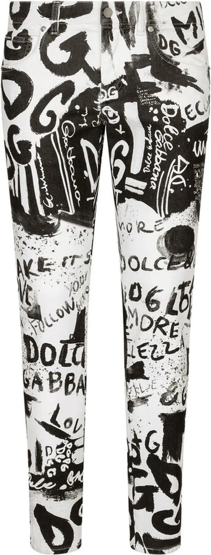 DOLCE & GABBANA- Jeans With Logos