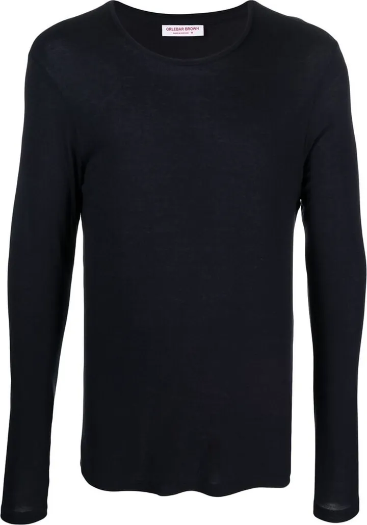 crew neck long-sleeved T-shirt