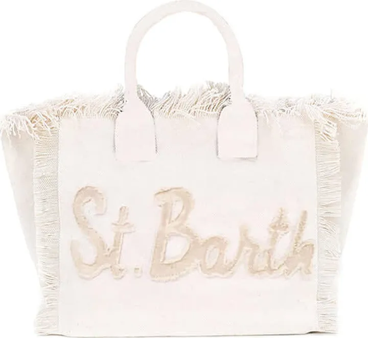 Vanity Canvas Shoulder Bag With St. Barth Patch
