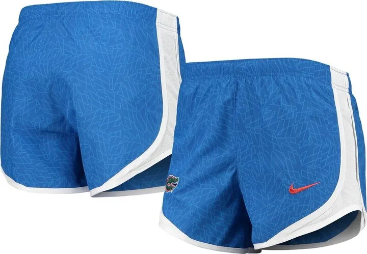 Nike Women's Royal and White Florida Gators Performance Tempo Shorts