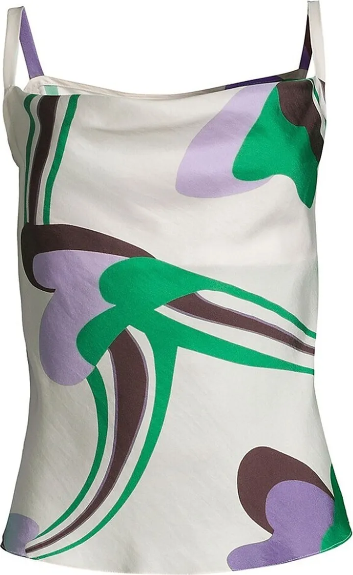 Veruschka Printed Silk Cami