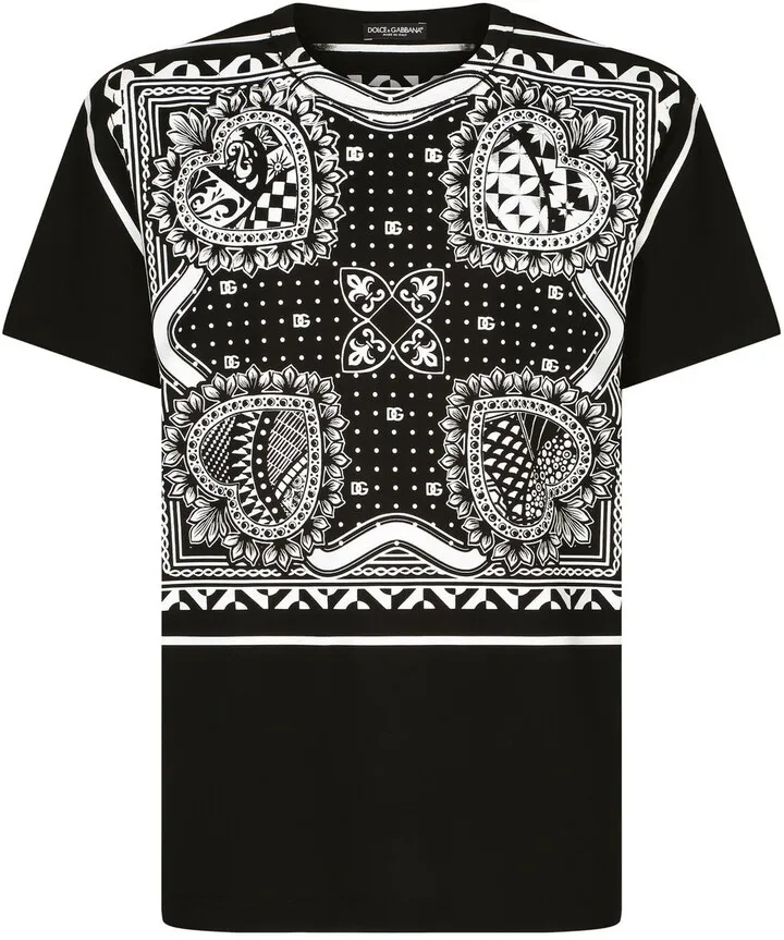 bandana-print T-shirt