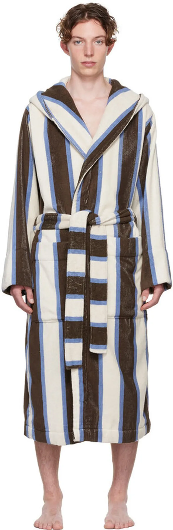 Tekla Multicolor Organic Cotton Bathrobe