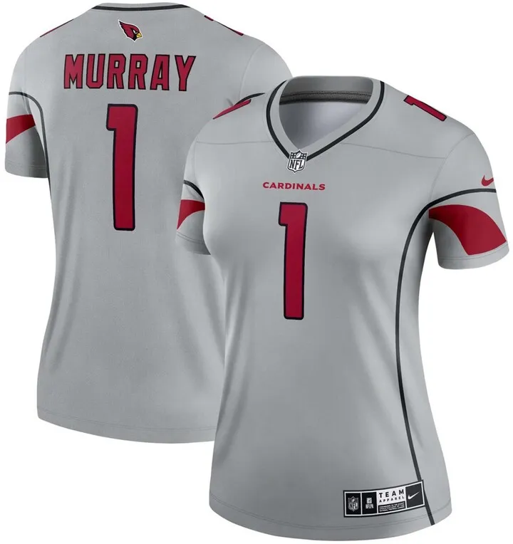 Women's Kyler Murray Gray Arizona Cardinals Inverted Legend Jersey