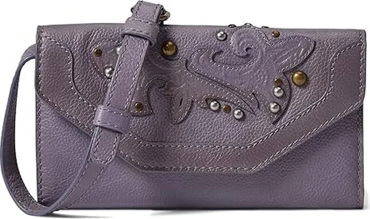 Frye Montana Wallet Crossbody (Lavender) Handbags