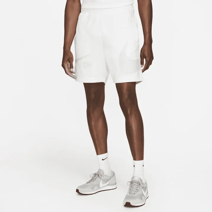 Men's Nike Sportswear Swoosh French Terry Shorts in Grey
