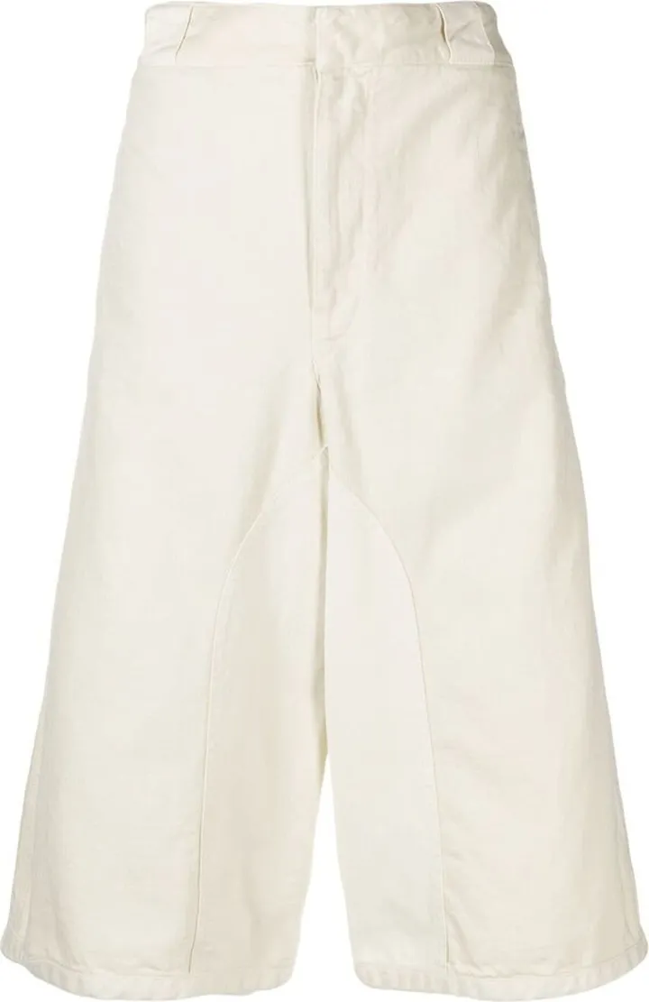 High-Waist Wide Cropped Trousers