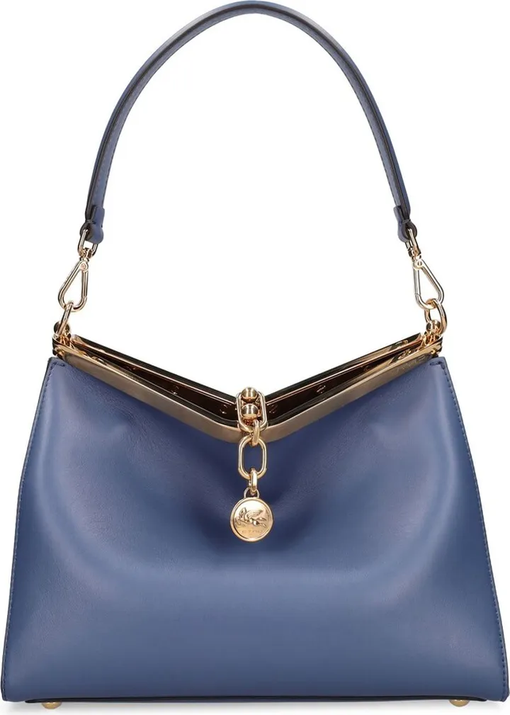Medium Vela leather shoulder bag