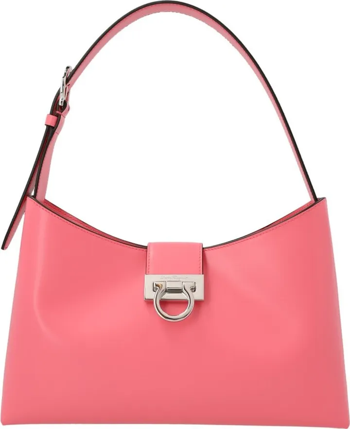 Salvatore Ferragamo Trifolio Logo Plaque Shoulder Bag