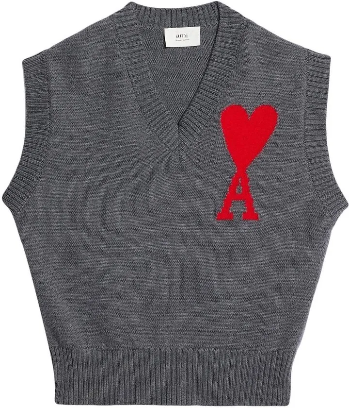 Logo-Intarsia Knit Vest