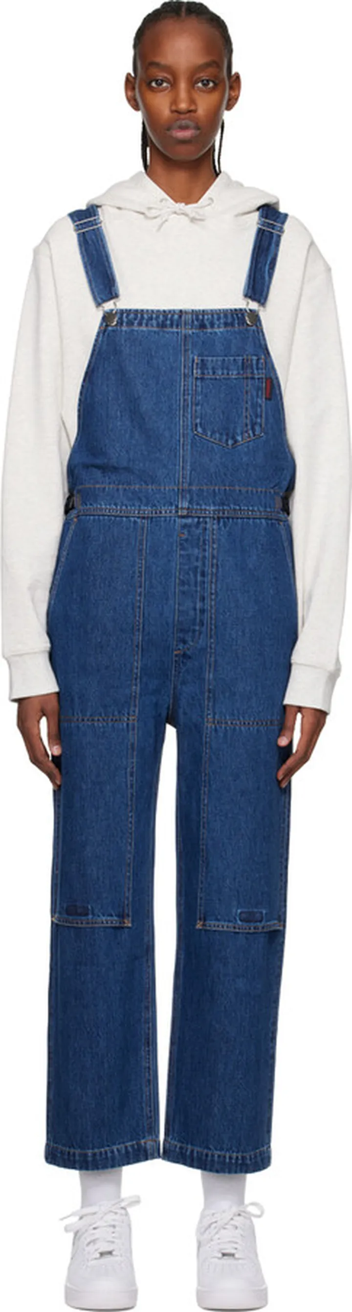 Gramicci Indigo Belted Denim Overalls