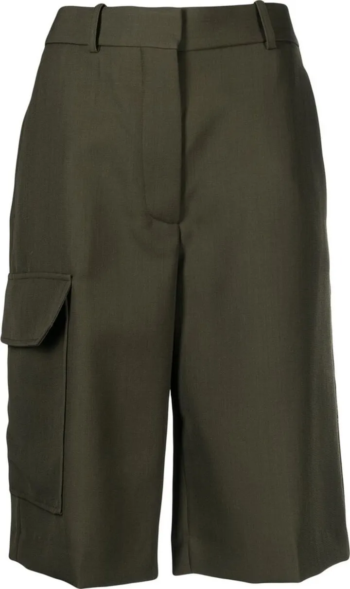 Tailored Knee-Length Cargo Shorts