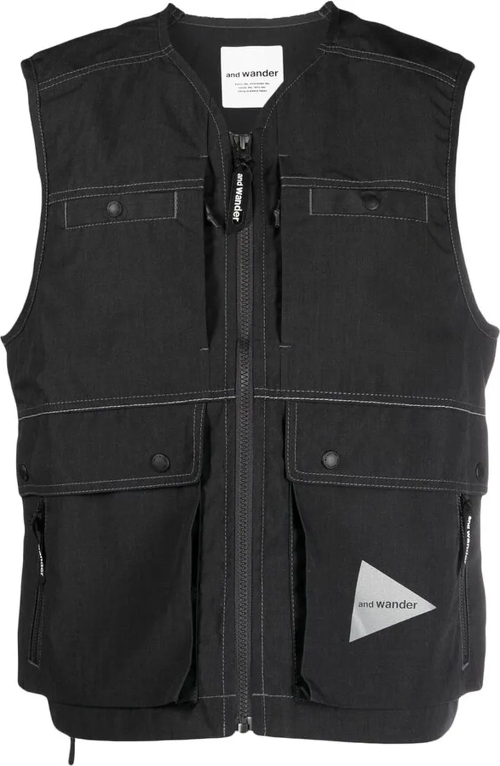 Kevlar logo-print vest