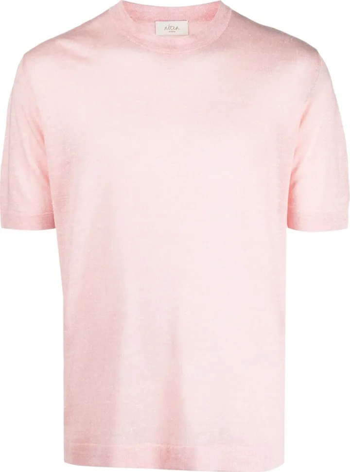short-sleeve knitted T-shirt