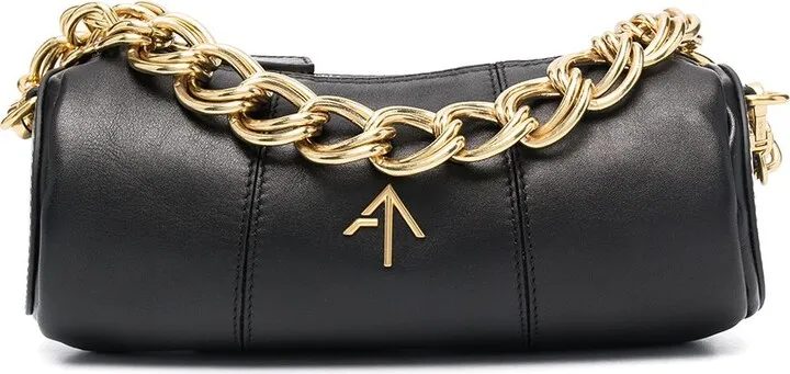MANU ATELIER- Cylinder Mini Leather Shoulder Bag
