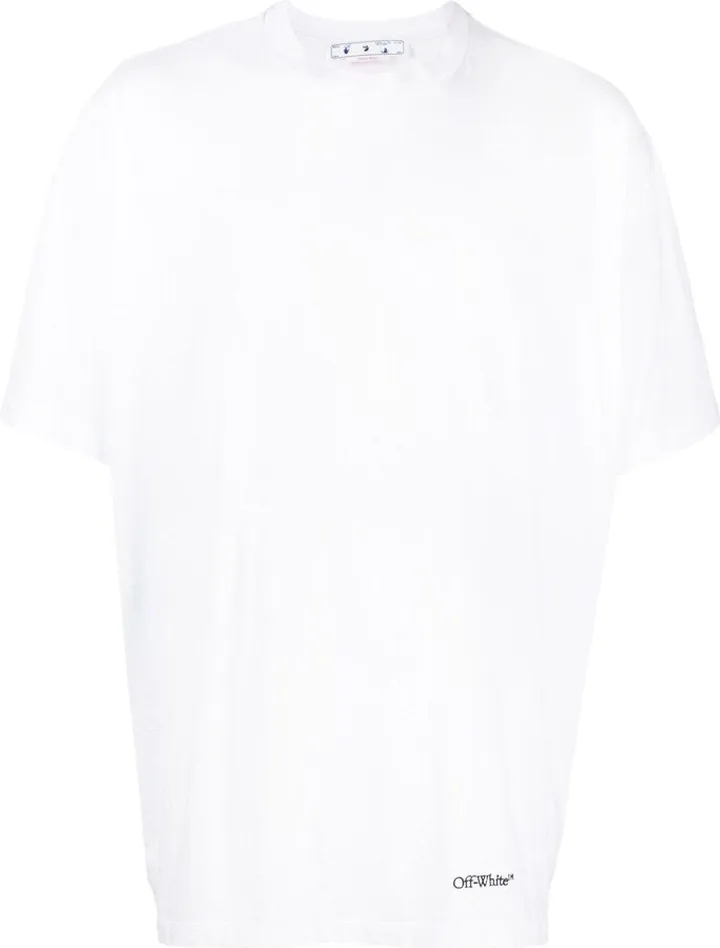 Scribble Diag print T-shirt