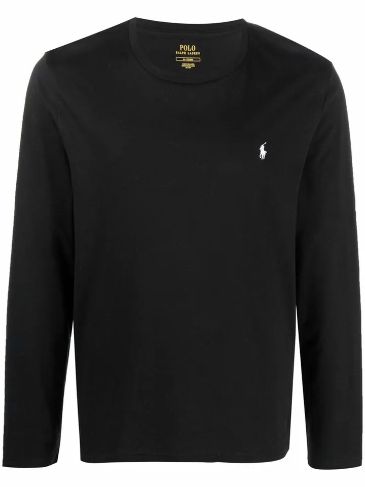 logo-embroidered T-shirt