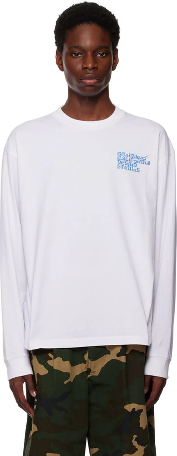 Brain Dead White Permit Everything Long Sleeve T-Shirt