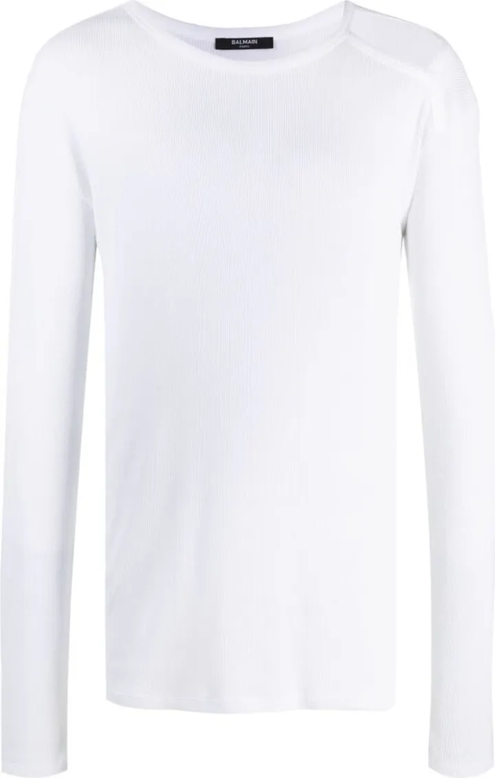 cut-out long-sleeve T-shirt