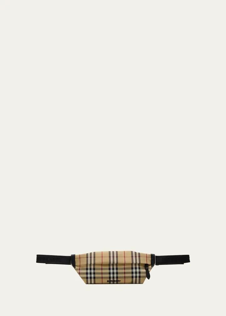 Men's Stevie Vintage Check Belt Bag