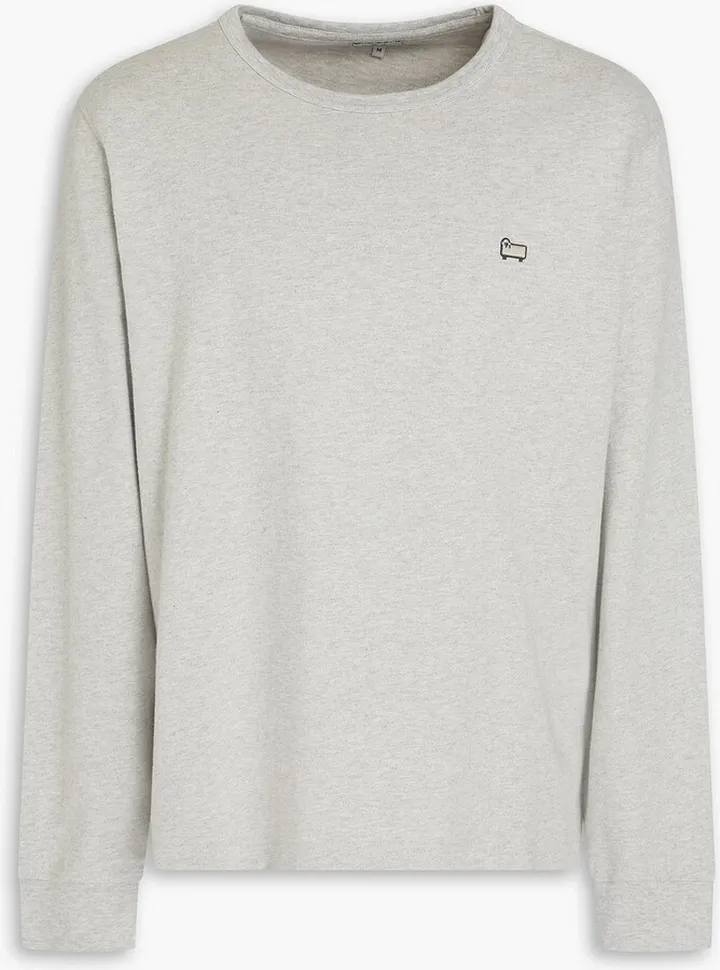 Appliquéd cotton-jersey T-shirt