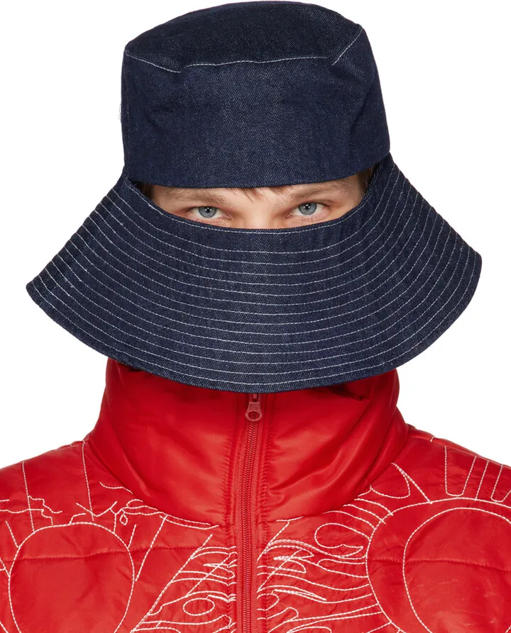 Who Decides War Indigo Visor Bucket Hat